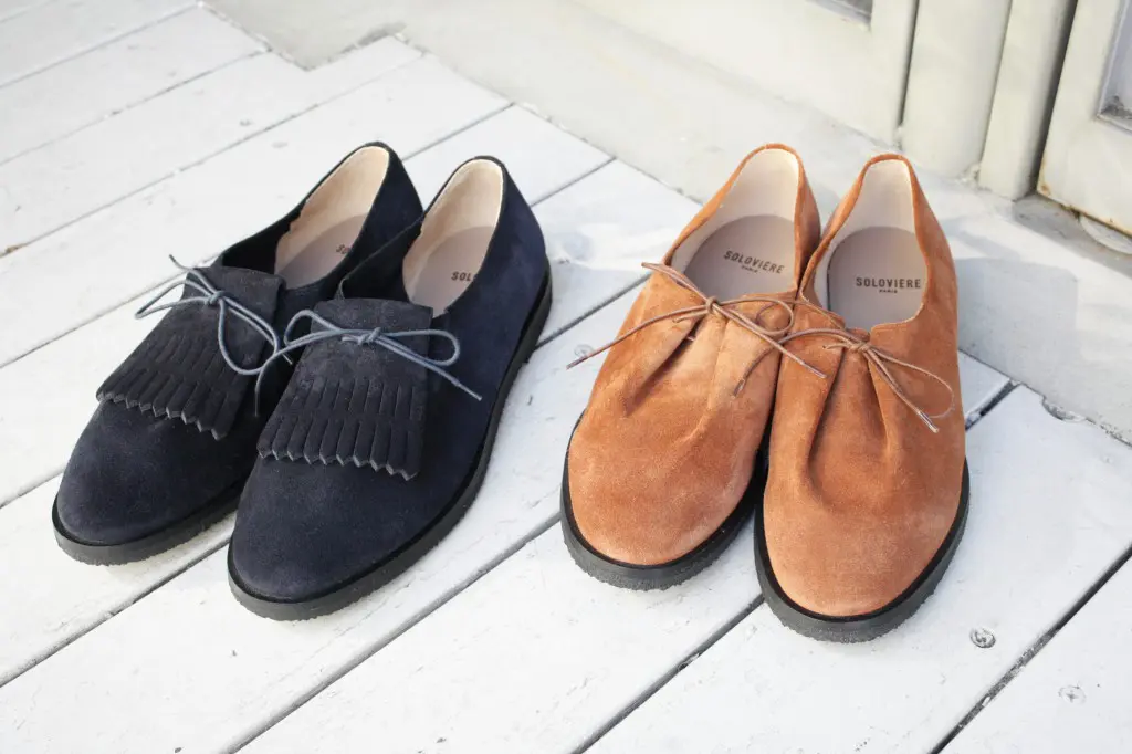 SOLOVIERE SUEDE FRINGED WALLABY LOAFER