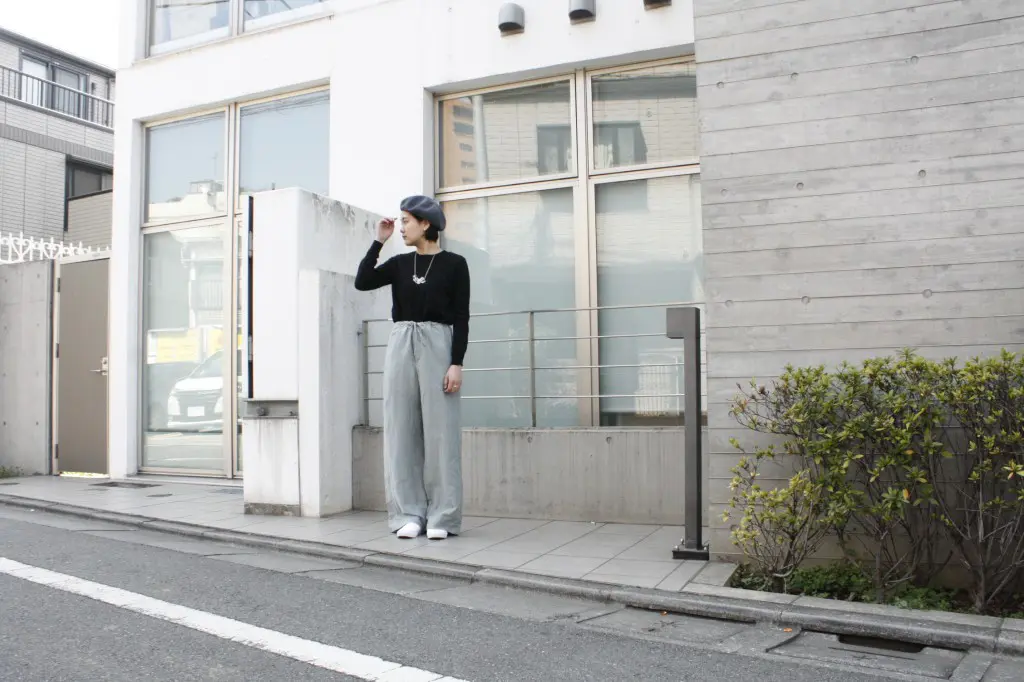 MY SHEER KNIT CREW NECK TAKASHIMA