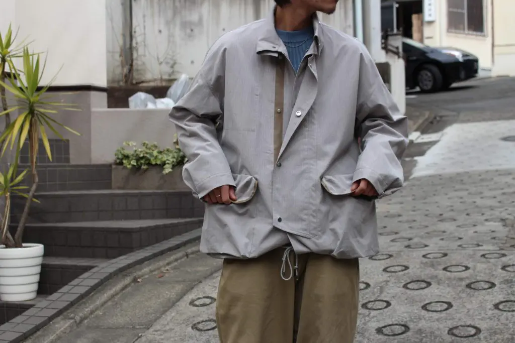 オーラリー FINX RIPSTOP CHAMBRAY FIELD PANTS