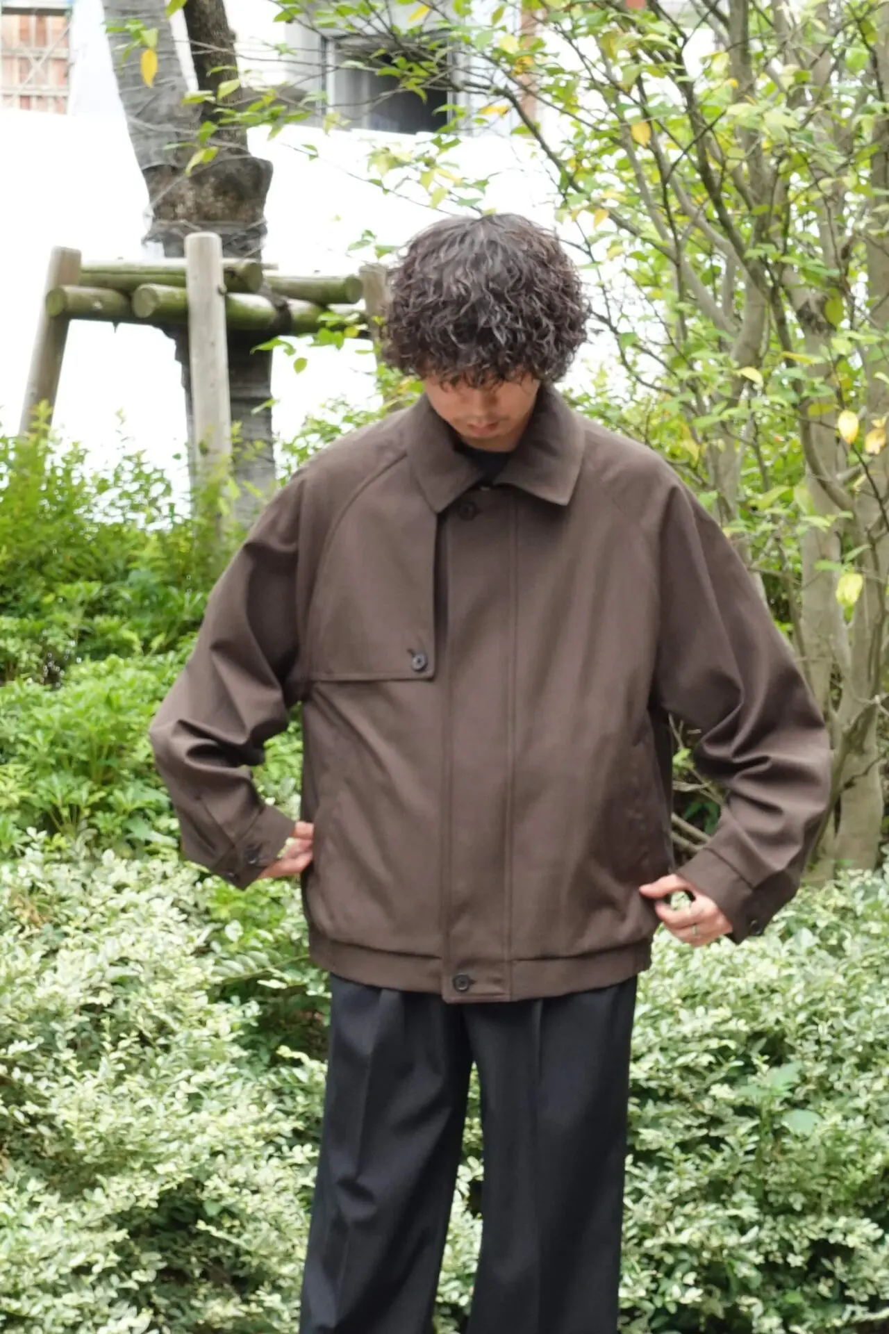 stein OVERSIZED HARRINGTON ZIP JACKET-