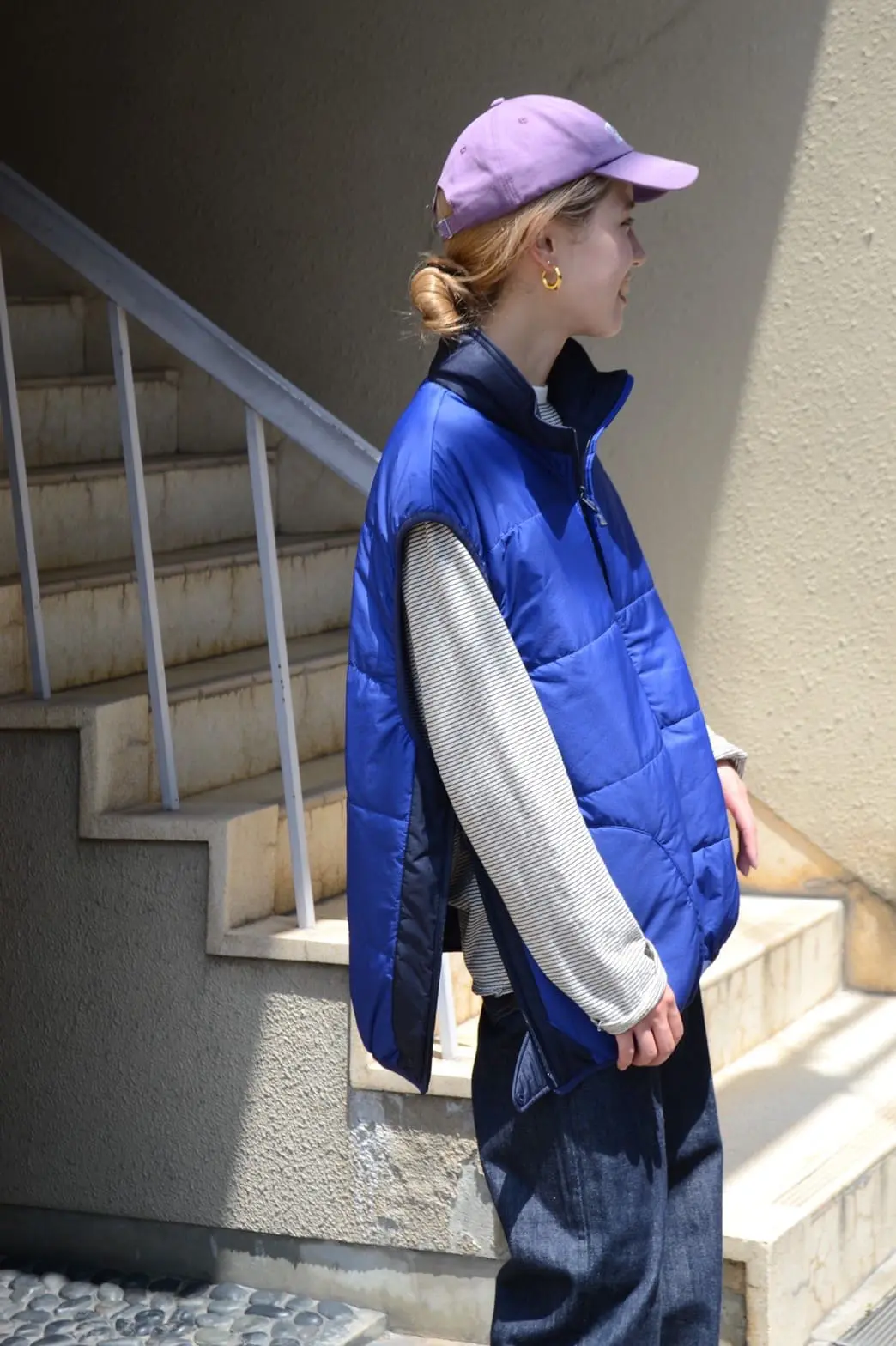 最新最全の tech reversible pullover puff REVERSIBLE vest