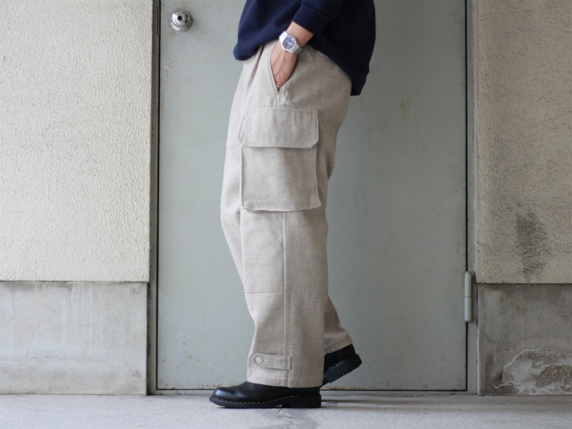 comoli 18aw ウールリネン 6ポケット パンツ size:1 tic-guinee.net