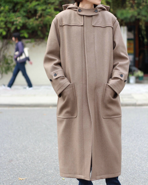 買得 AURALEE WOOL SILK MELTON DUFFLE COAT gokuburger.fr