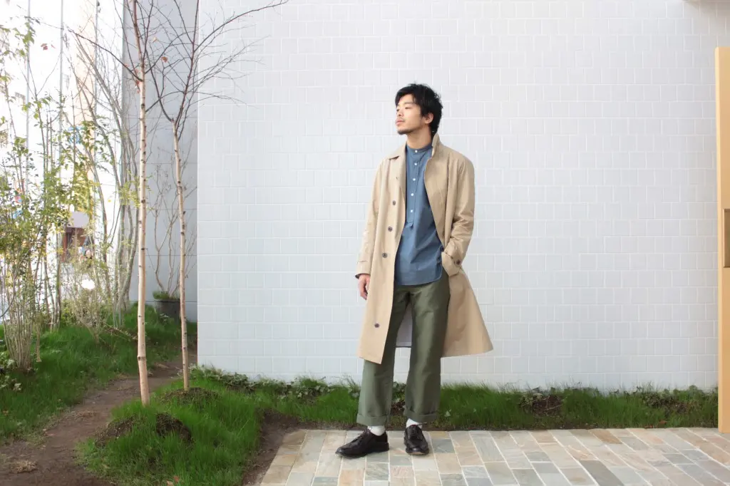 SCYE COTTON SATIN SOUTIEN COLLAR COAT KAWAKAMI