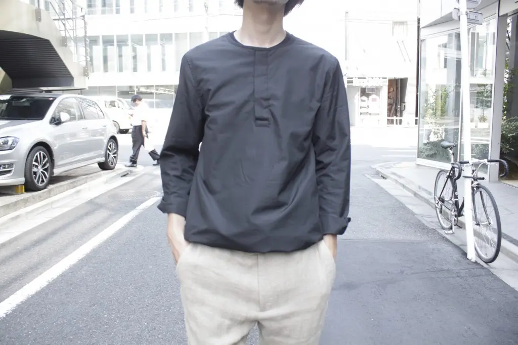 DIGAWEL HENRY NECK SHIRT OKAMOTO