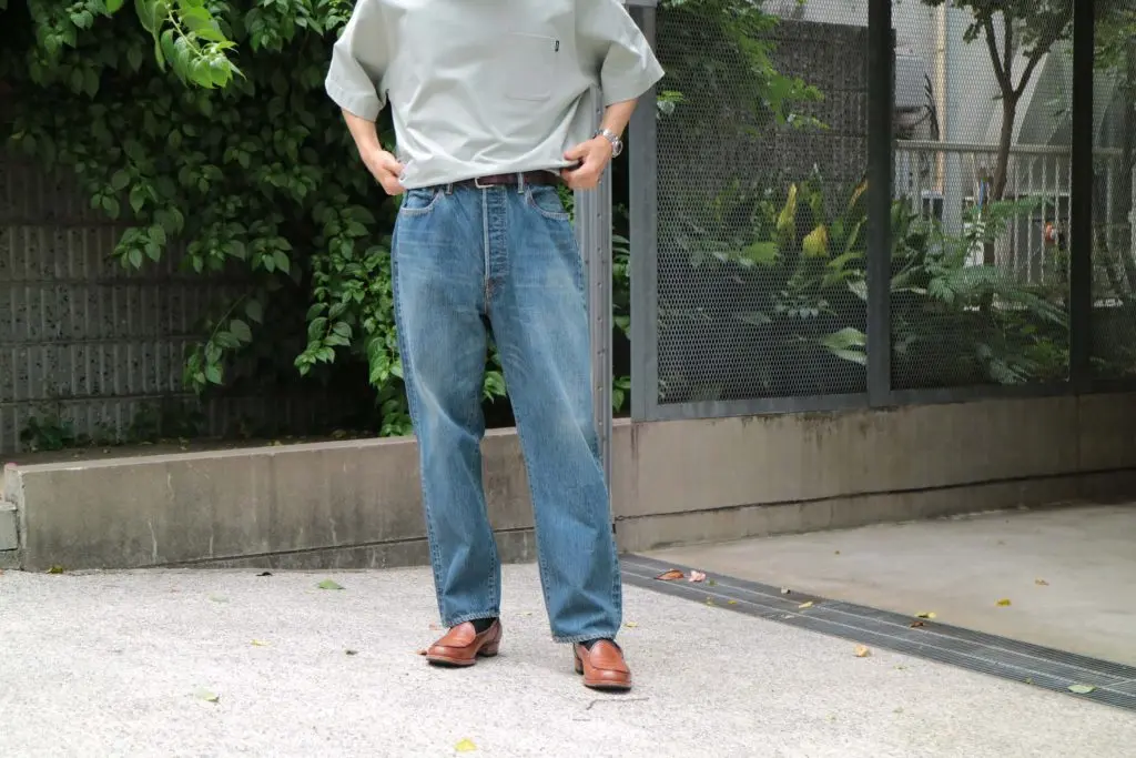 21aw a.presse washed denim wide pants 36 クリアランス買蔵 デニム