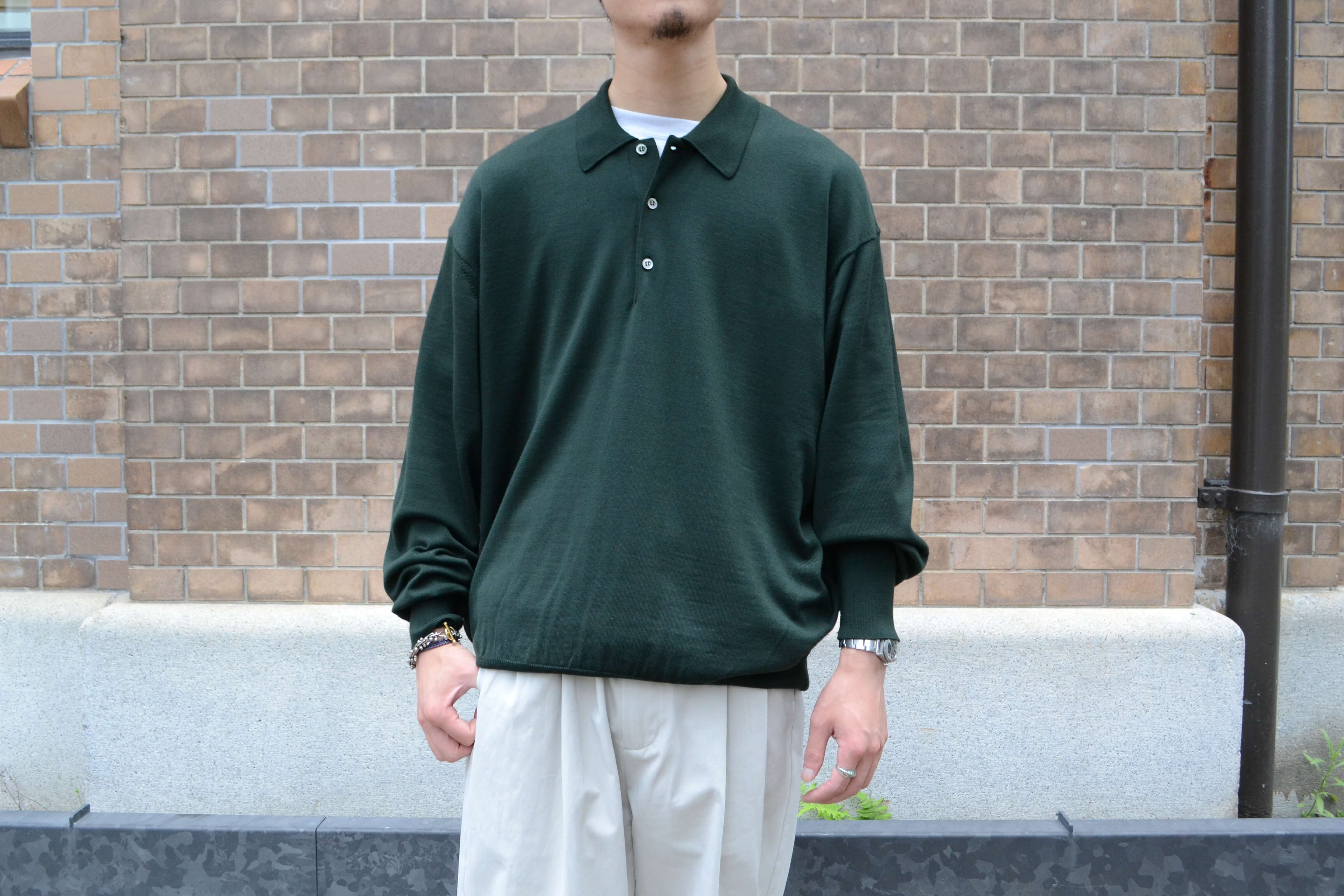 A.PRESSE Cotton Knit L/S T Shirt | ofa.sg