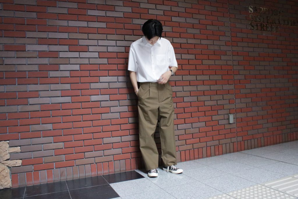 auralee HIGH COUNT CLOTH WIDE PANTS