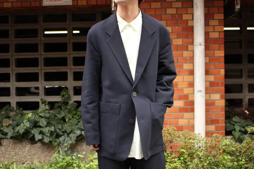 アイボリー×レッド スタジオニコルソン CONDE SOFT TAILORED JACKET S