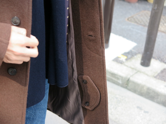 COMOLI / YAK MELTON BAL-COLLAR COAT 16AW 保証商品 Comoli Cotton