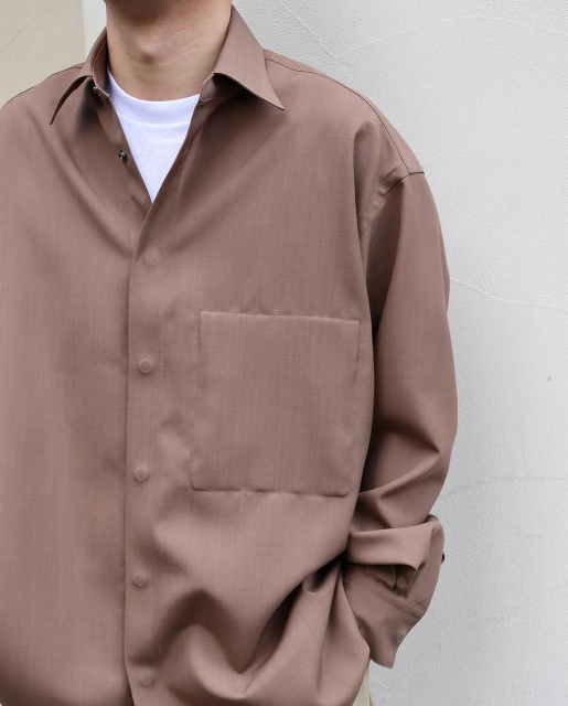 YOKE(ヨーク)  22ss COVERED LOOSE FIT SHIRT