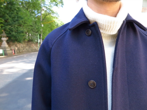 comoli CAVALIER MELTON BALCOLLAR COAT