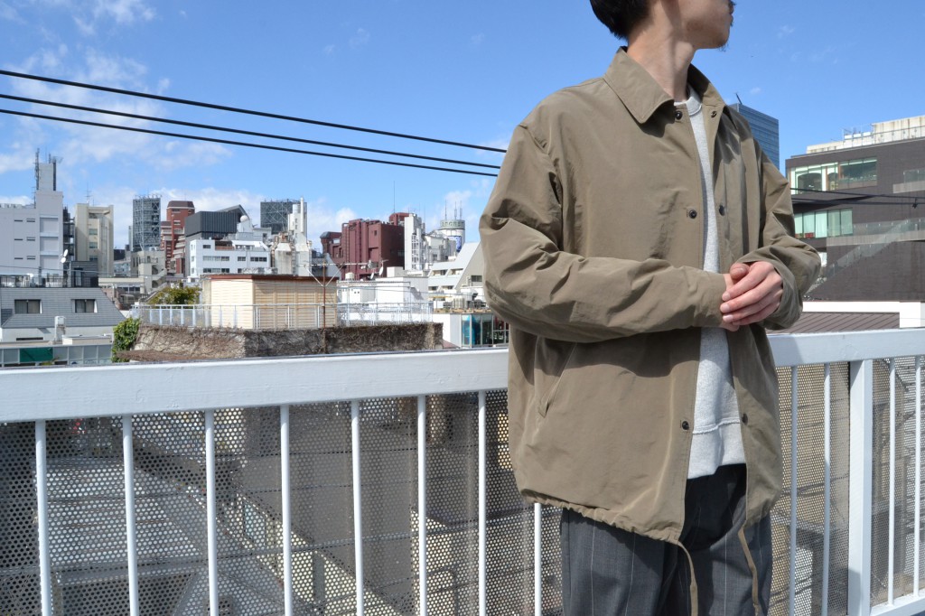 COMOLI コモリ COTTON NYLON COACH JACKET-