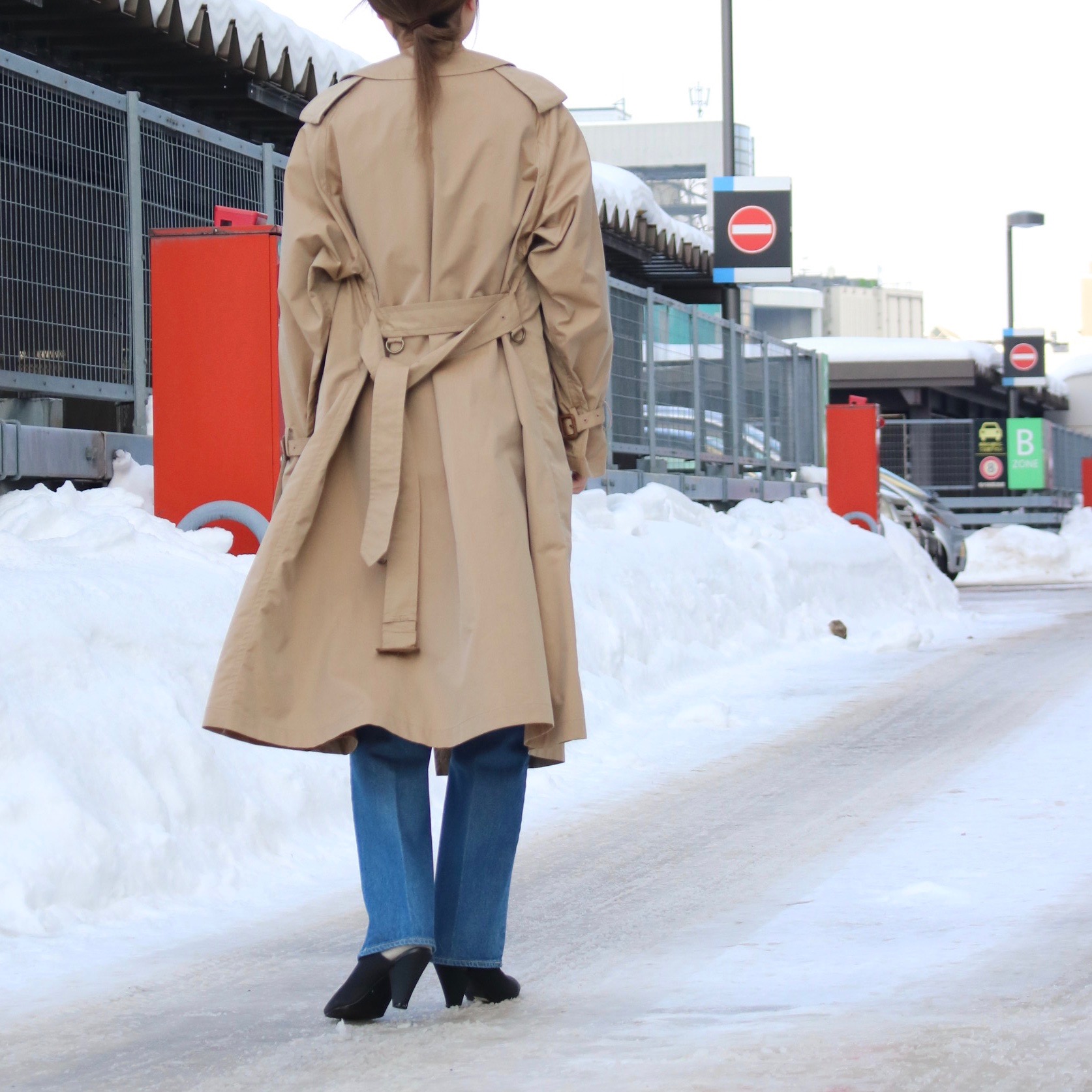 【AURALEE】FINX POLYESTER BIG TRENCH COAT